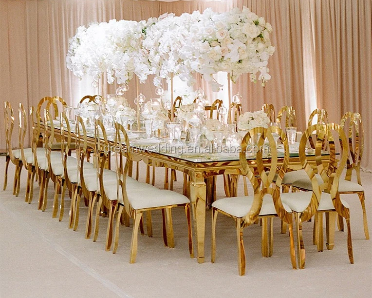 Event Decoration Glass Top Wedding Dining Table Buy Metal Base Dining