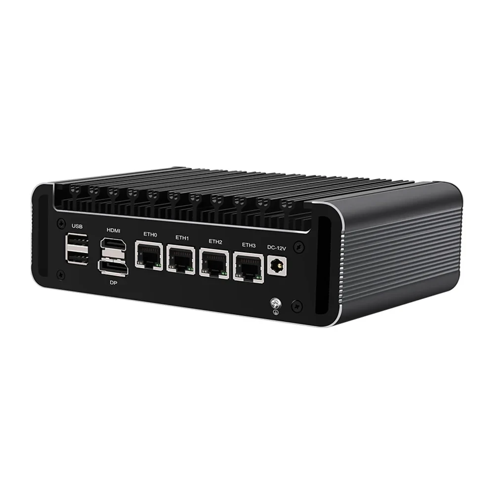 

12th Gen In-tel Firewall Mini PC Alder Lake i3 N305 8 Core N200 N100 DDR5 4800MHz 4xi226-V Proxmox Host 2.5G Fanless Soft Router