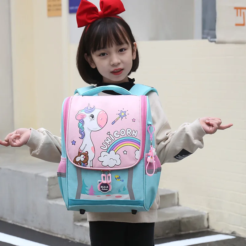 

High-quality wear-resistant waterproof and load-reducing school bags backpack for girl cute cartoon schoolbags backpack