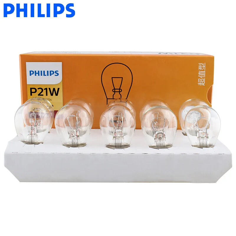 Philips P21W Halogen Lamps 12498 12V CP Auto Accessories Philips Headlight 10pcs/box