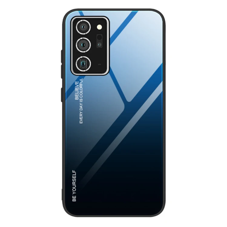 

Galaxy S21 S20 FE Gradient Glass Phone Case With 9D Glass Back Cover For Samsung Galaxy S21 Temper Glass Case Phone