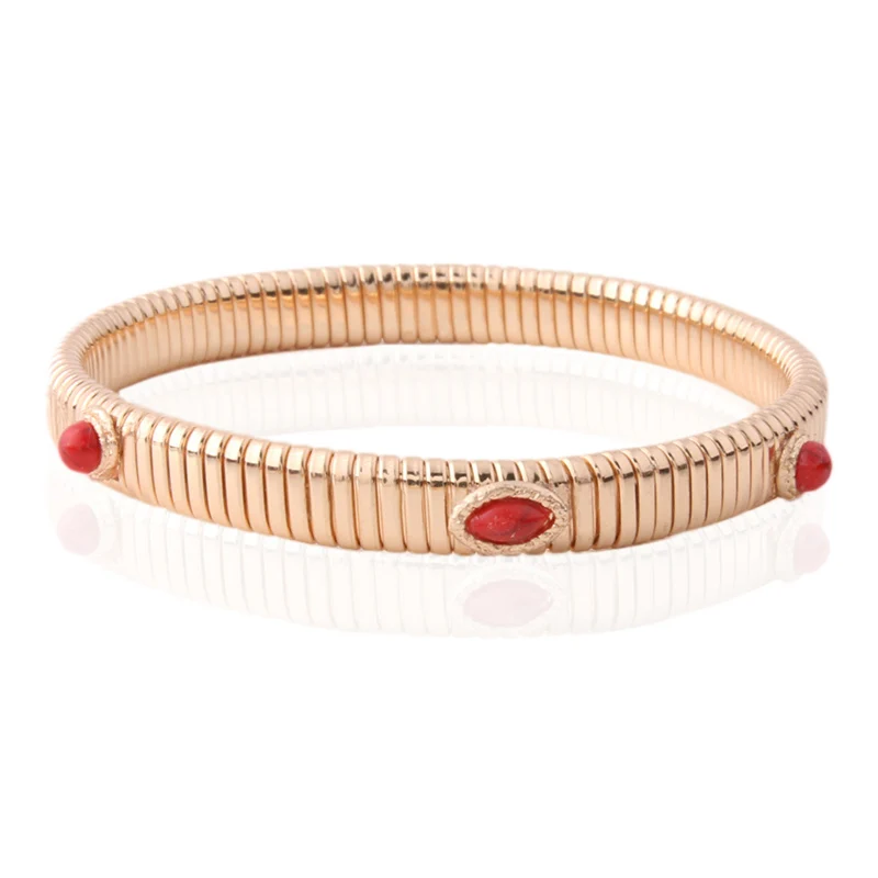 

NeeFuWoFu Spring bracelets fashion popular classic charm copper stone women's gold bracelet exquisite bracelet