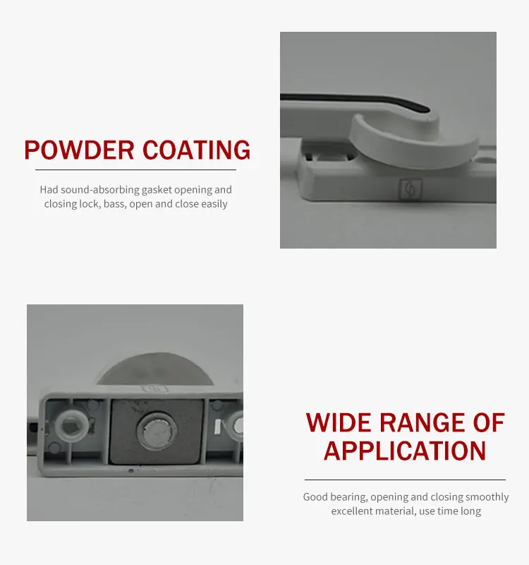 Aluminum sliding window crescent window lock