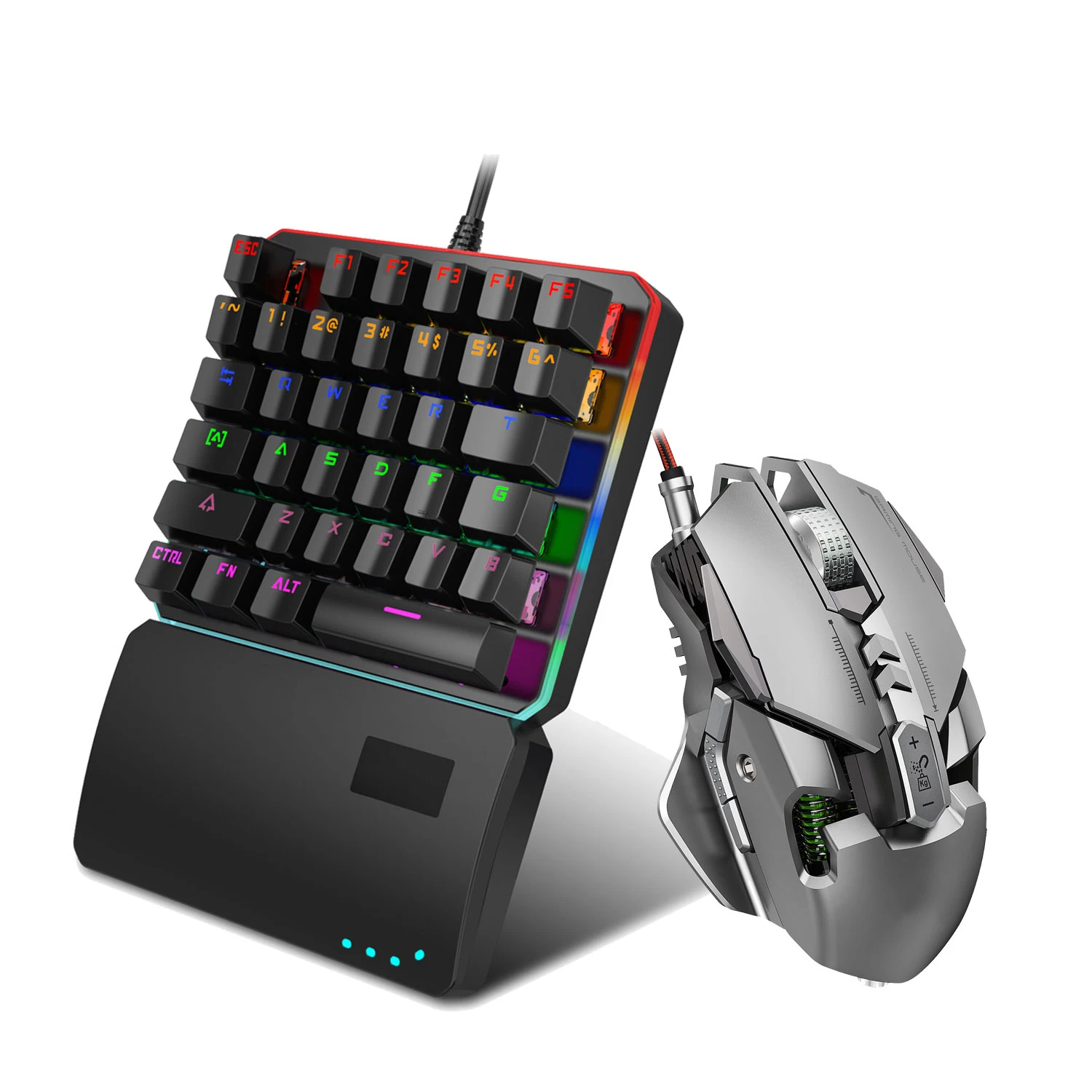 

Mini mechanical keyboard and Mouse Combo wired keyboard and mouse USB RGB backlight gaming keyboard mouse combos