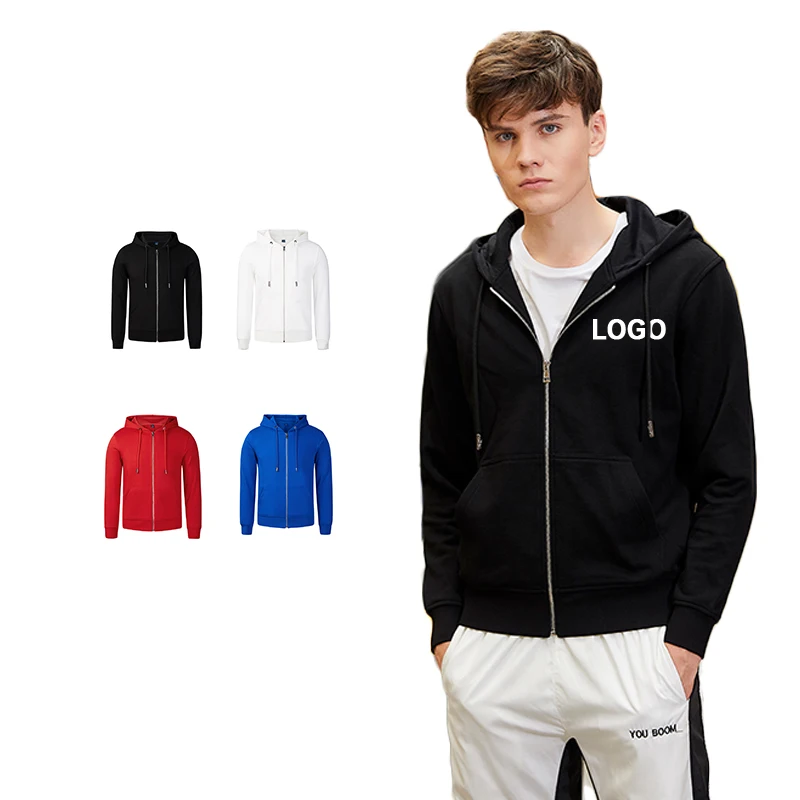 

Fast Shipping Full Zip Up Hoodie Blank Hoodies Men Jacket Sweatshirt Zip Up Jacket Cotton Hoodie Unisex
