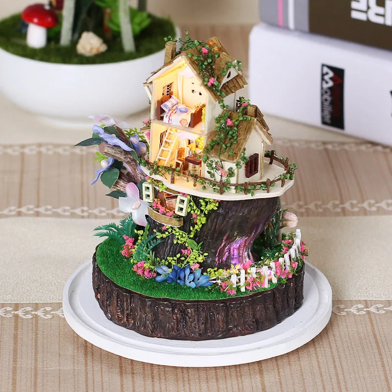 Song Of The Forest DIY Doll House GN-03 Assembled Children Kids Toy Adult Collection Dollhouse Intelligence Gift Funny 17*10cm