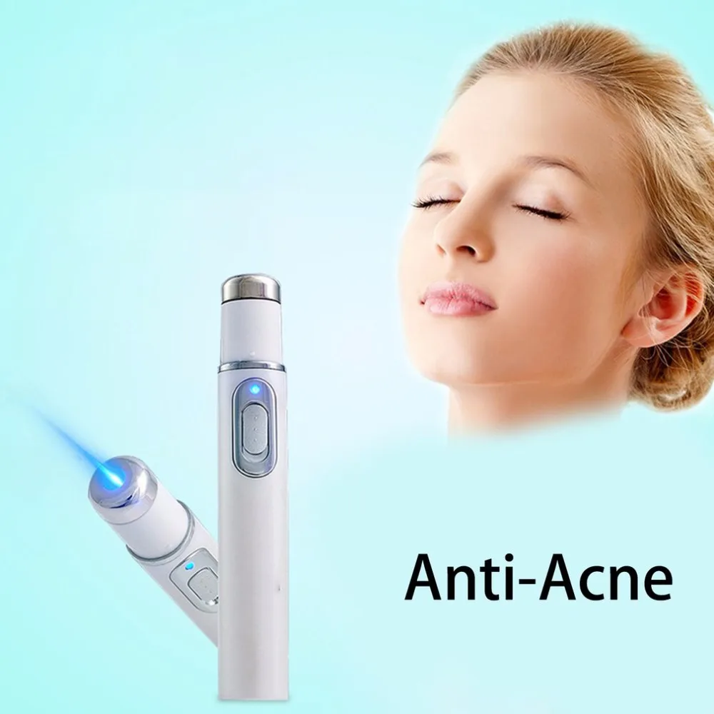 

Acne Remover Laser Pen Portable Wrinkle Removal Machine Durable Soft Scar Remover Blue Therapy Light Pen Massage