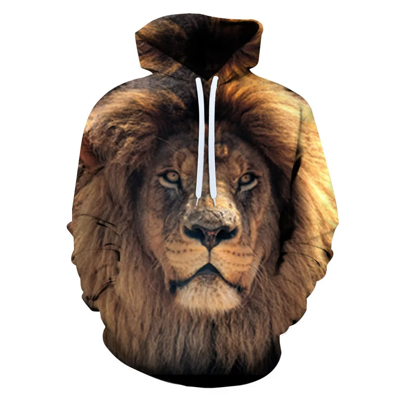 

Lion hoodie 3D printed hooded sweater