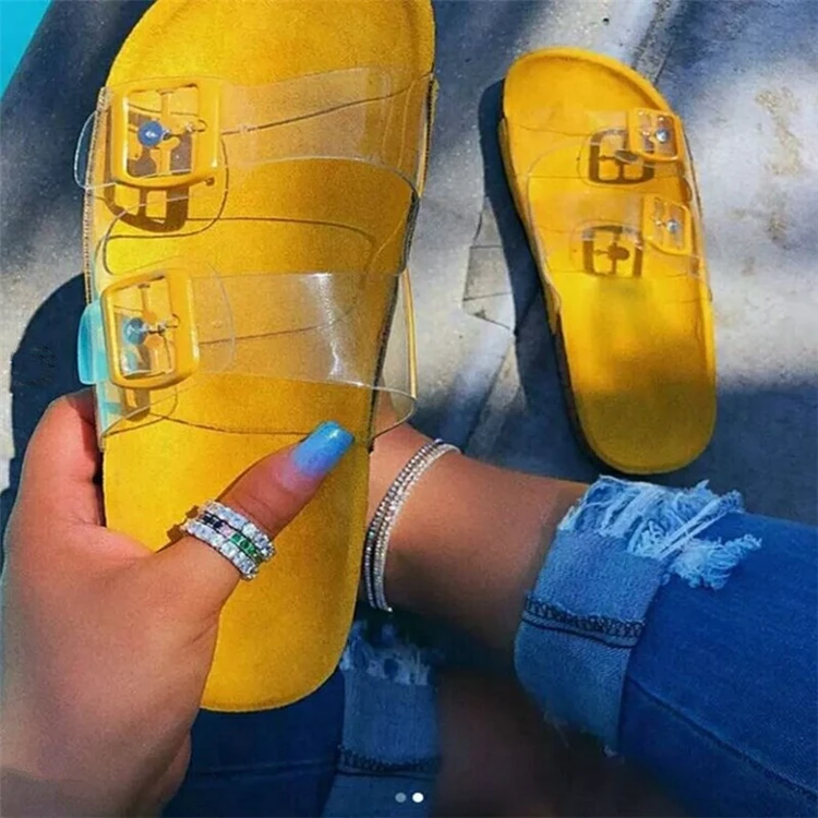 

Clear Fashion Slides Shoes 2021 Women House Cute Sandals Summer Beach Slippers For Woman, As pictures or customized color