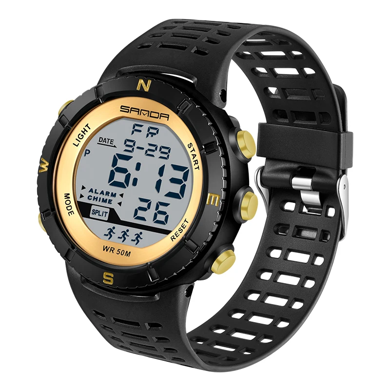 

New design sport digital watch water resistant electronic wrist watch luminous WEEK SHOWED alarm clock stopwatch, Many colors are available