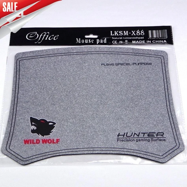 

250*300*2mm X88 wild wolf mice pad natural rubber pad washable game office mouse pads
