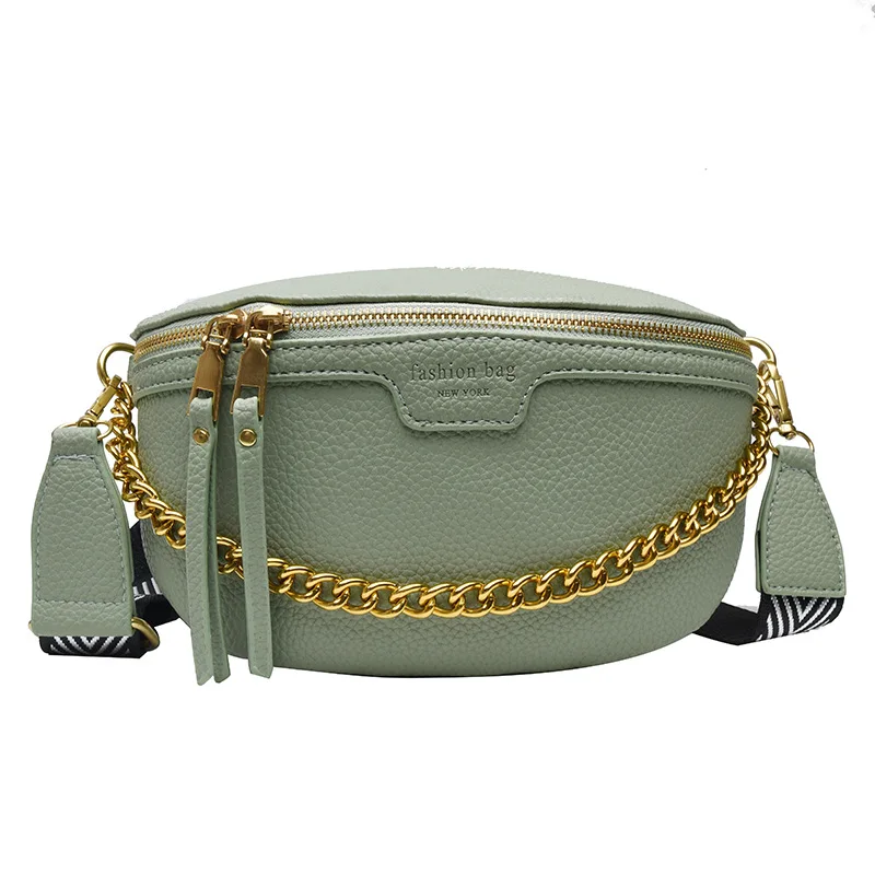 

chain belt waist bags for ladies fashion chest bag women 2020 ladies pu leather bag