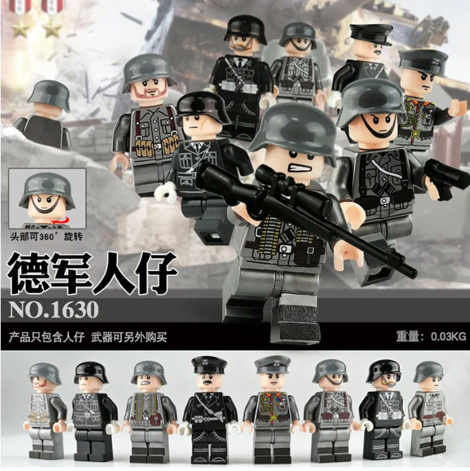 US SELLER*** 18pcs CUSTOM Military Army Soldier Minifigure Building Block Toys