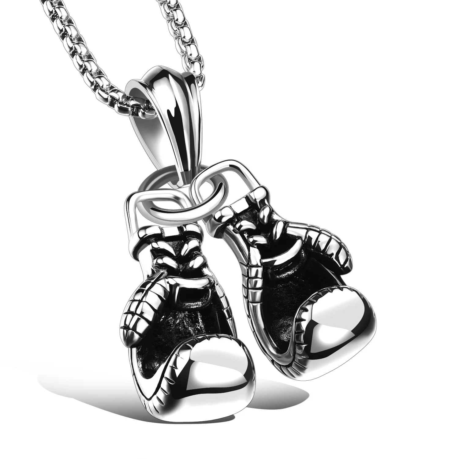 

Fashion Fitness Boxing Glove Stainless Steel Necklace for Women Women