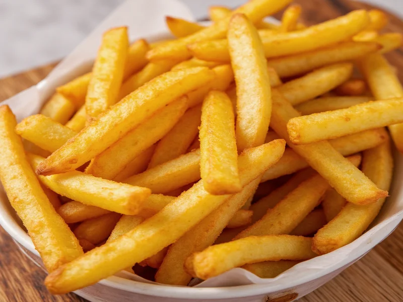 baked homemade fries