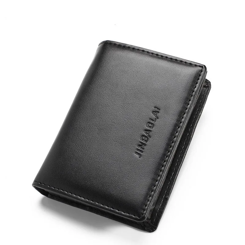 

Leather manufacturer direct selling plain PU leather men's business card case gift card case