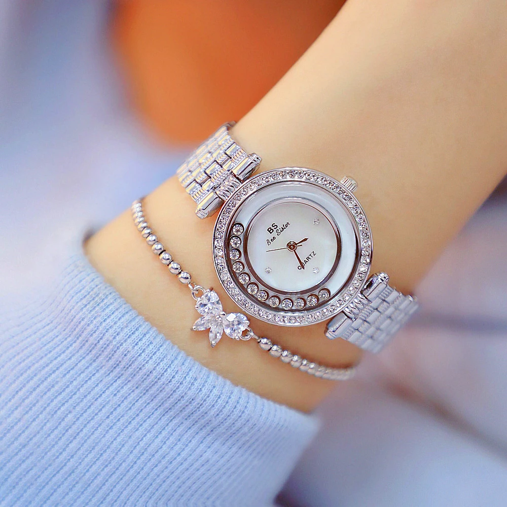 

Crystal Fashion Rose Gold BS Watches Women Luxury Brand Elegant Unique Designer Wristwatches Relogio Relojes Montre