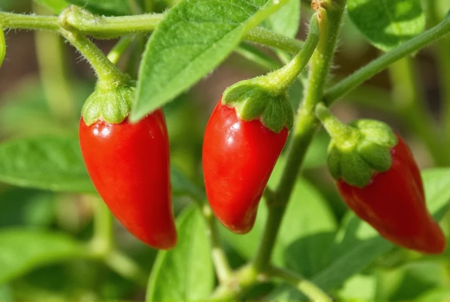 Gardener proudly holding a basket of freshly harvested chili tepin peppers