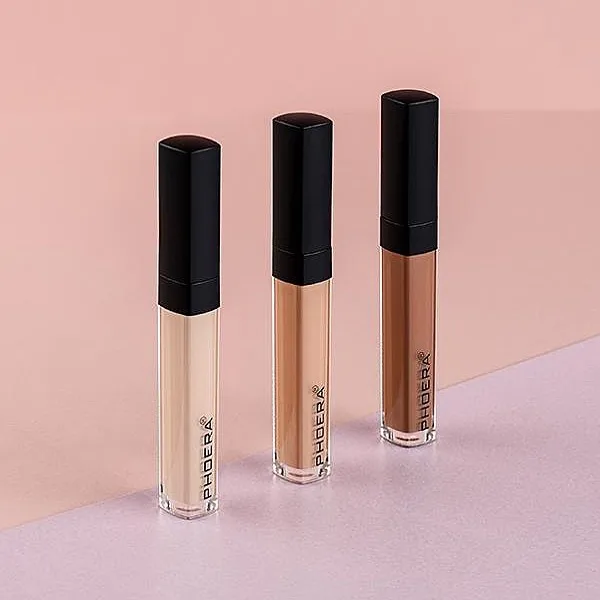 

PHOERA OFFICIAL 10 Colors Full Coverage Liquid Concealer High Definition Concealer Makeup Kosmetik