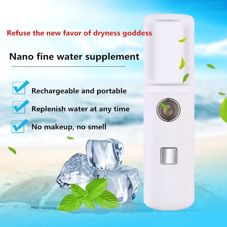 
Seaman Mini Electronic Beauty Apparatus Facial Nano Sprayer Water Replenishment Handheld Cold Spray Device 