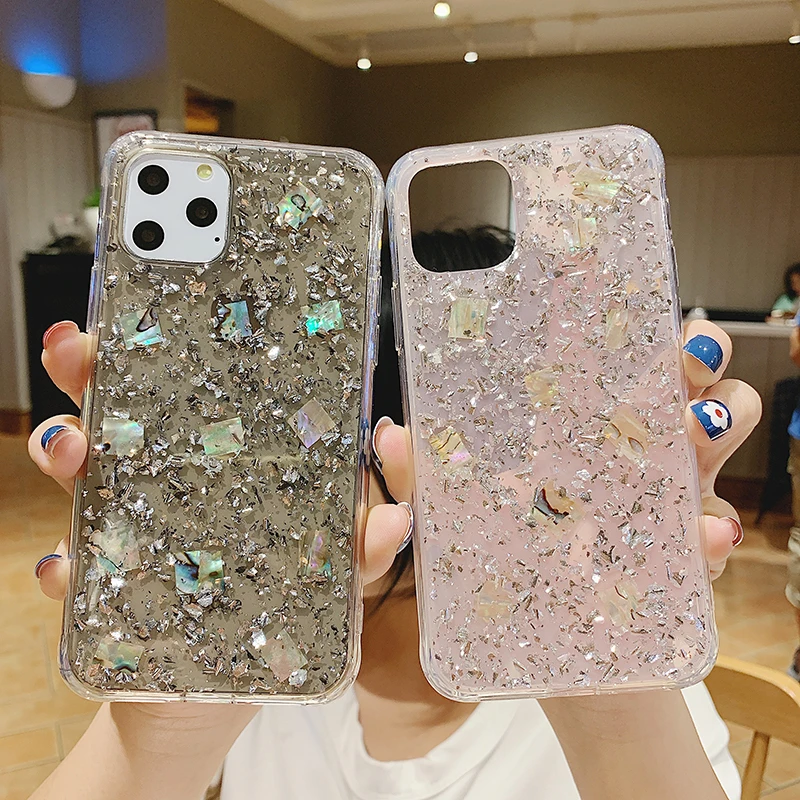 

Luxury Silicone Bling Glitter Crystal Sequins Phone Case for iphone