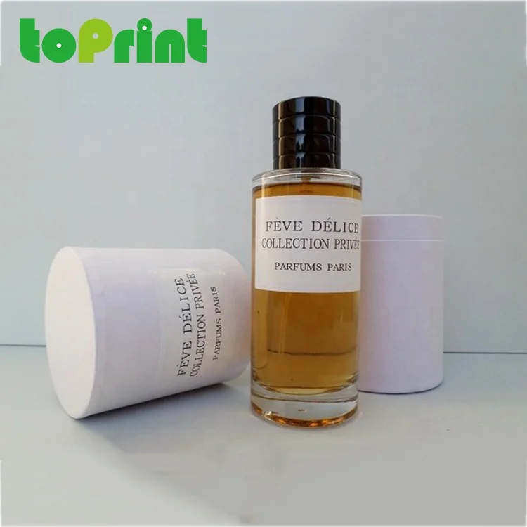 
Luxury French Perfume Bottle Packaging Cardboard Cylinder Round Paper Box With Custom Logo 