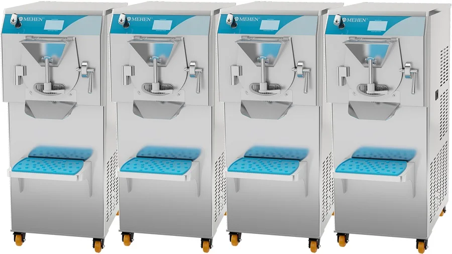 All In One Gelato Machine 8 Flavour Front Bar Hard Ice Cream Maker