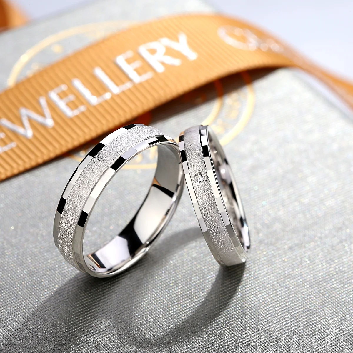 Silver Wedding Ring Trendy Min