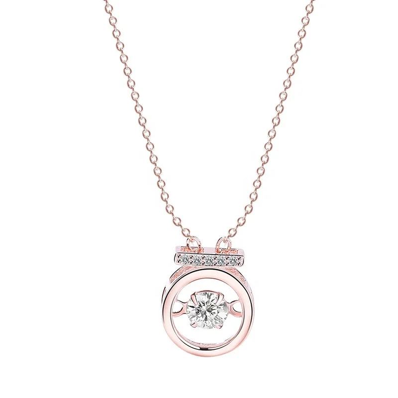 

No MOQ Plated Rose Gold Jewelry Fashion Women Necklace Jewelry Silver