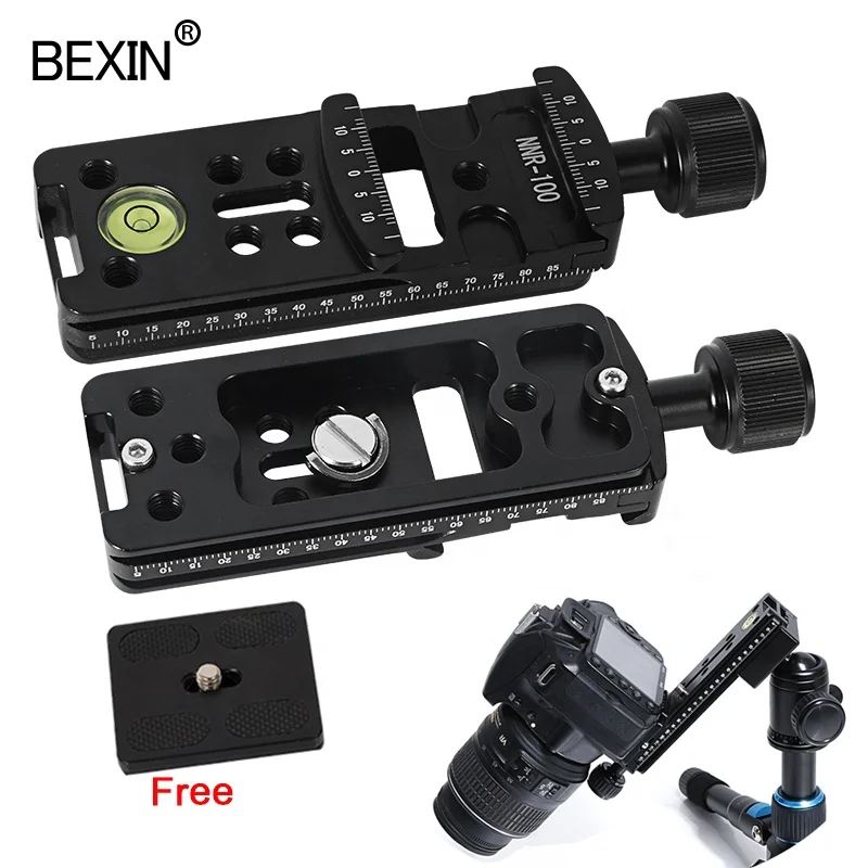 

Professional photography accessories panoramic long 100mm board clamp tripod quick release plate mount camera clamp tripod clip