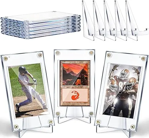 

Acrylic Card Holder Screw Trading Card Protector for Baseball Football Sports Card