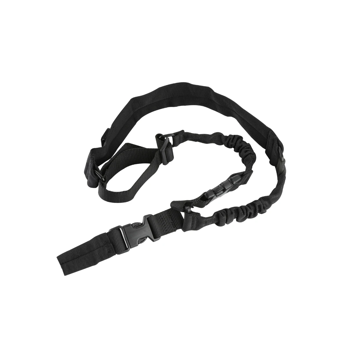 

Amomax Cytac Nylon Padded Single Points Rifle Gun Sling with quick lease release buckle and Length Adjuster, Black/coyote brown/od green