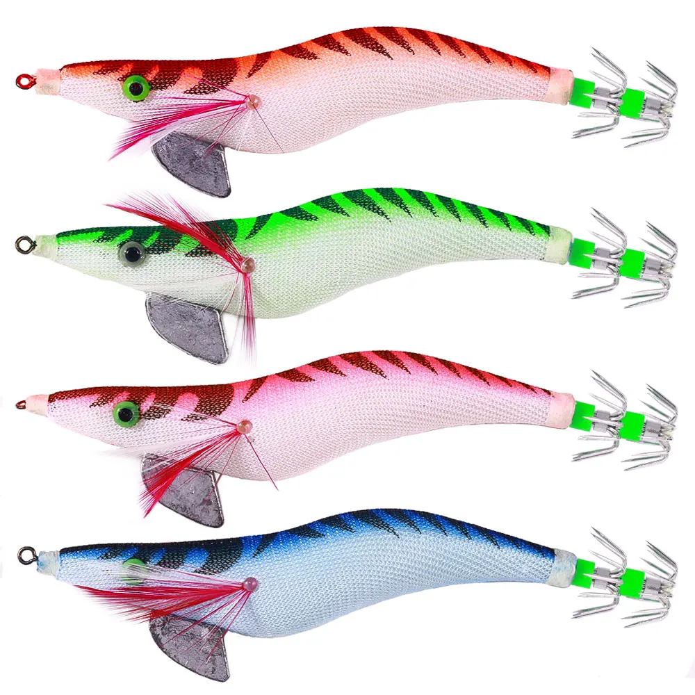 3.5# Fishing Lure Squid Jig Hooks Plastic 13.5cm 19.8g Fishing Bait
