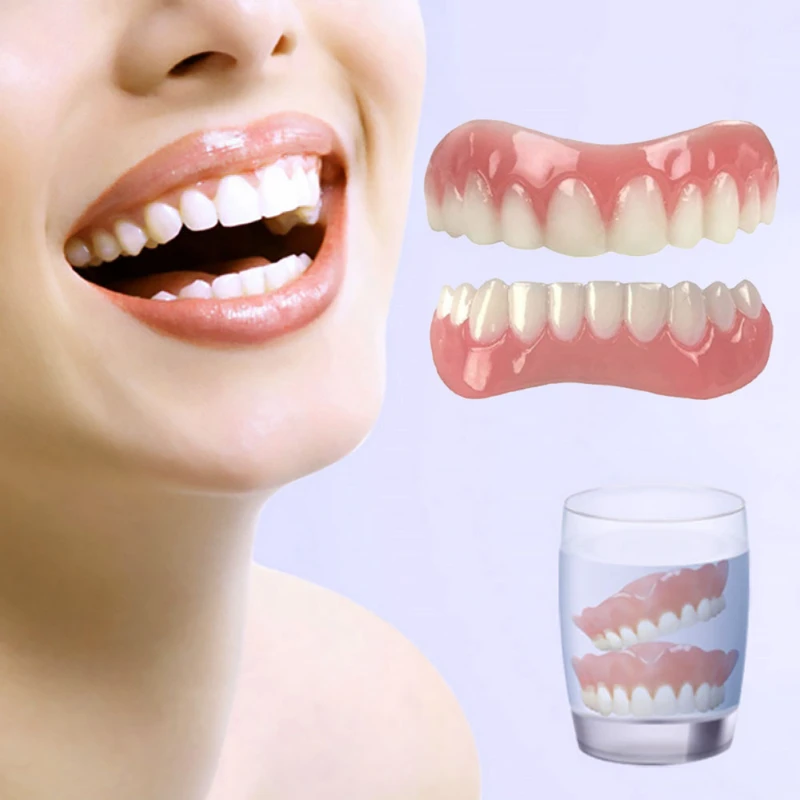

2021 Wholesale Denture Upper and lower False Teeth Cover Dental Whitening Veneers, Teeth color