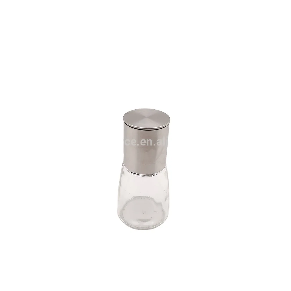 

CHEFMAMA Small size Wholesale Glass Spice Pepper Grinder