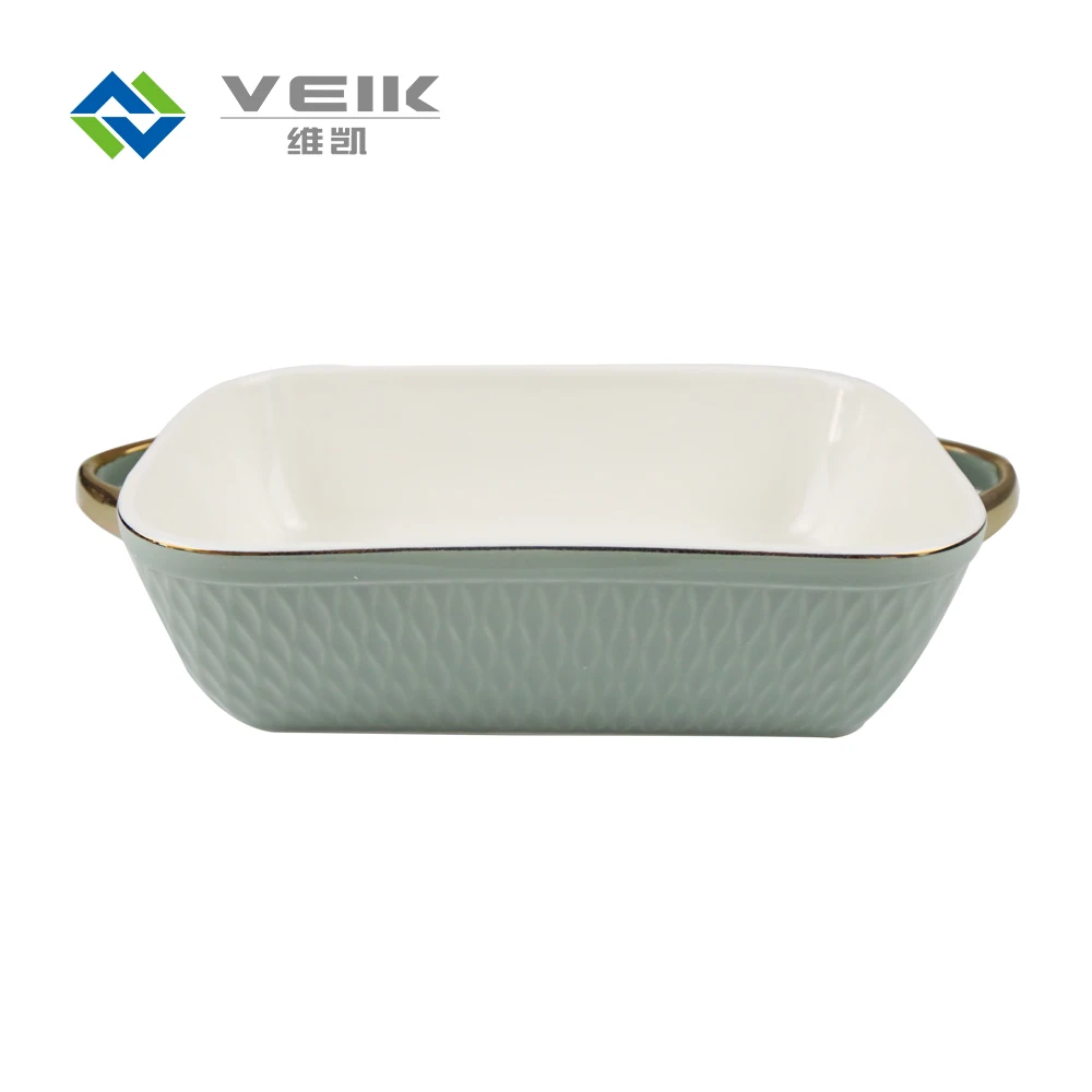 

High quality large square tray baking tool, Blue/orange/green
