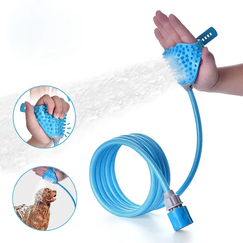 

Pet Bathing Tool Dog Cleaning Brush Beauty Tools Pet Bath Nozzle Massage Shower Sprayer Scrubber