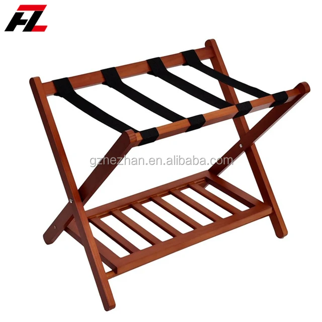 
Folding Luggage Rack Stand Suitcase Hotel Travel Storage Shoe Shelf For Hotel Home Guestroom 