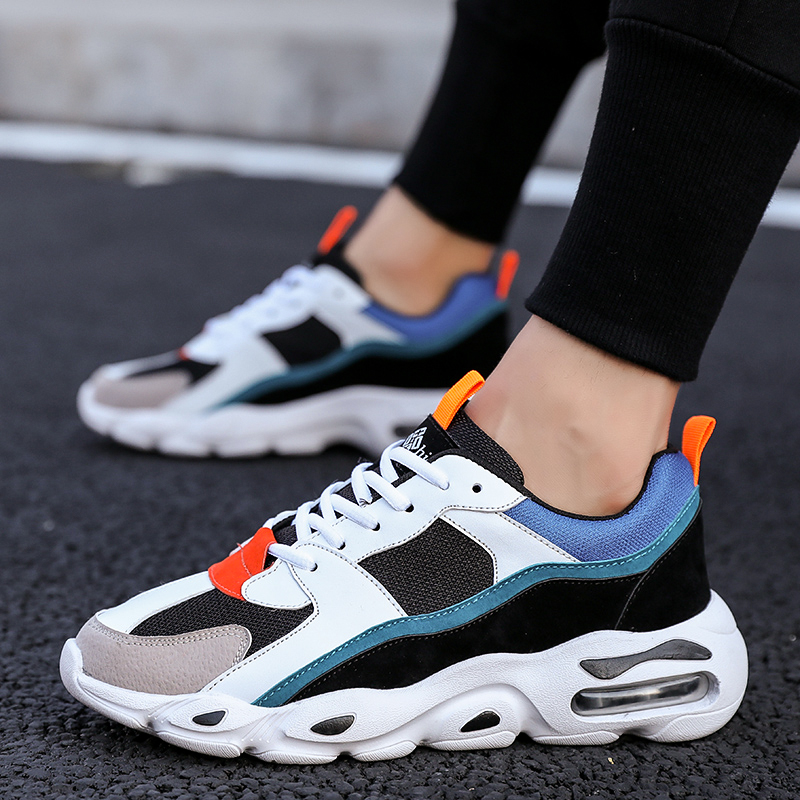 
New Model New Fashion Mens Air Cushion Casual Sports Shoes Chunky Sneakers Running Shoes men 