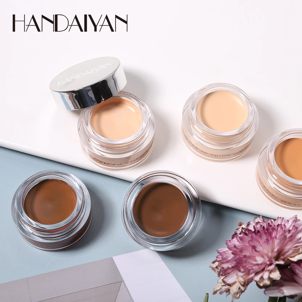 

HANDAIYAN Concealer Cream Oil-control Lasting Full Coverage Base Makeup Silky Smooth Texture Covering Eye Dark Circle Tattoo, 8 colors