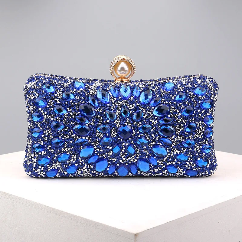 

Ladies shiny diamond clutch purse evening bags for women luxury style party dinner fancy bags bling bling wedding rhinestone bag