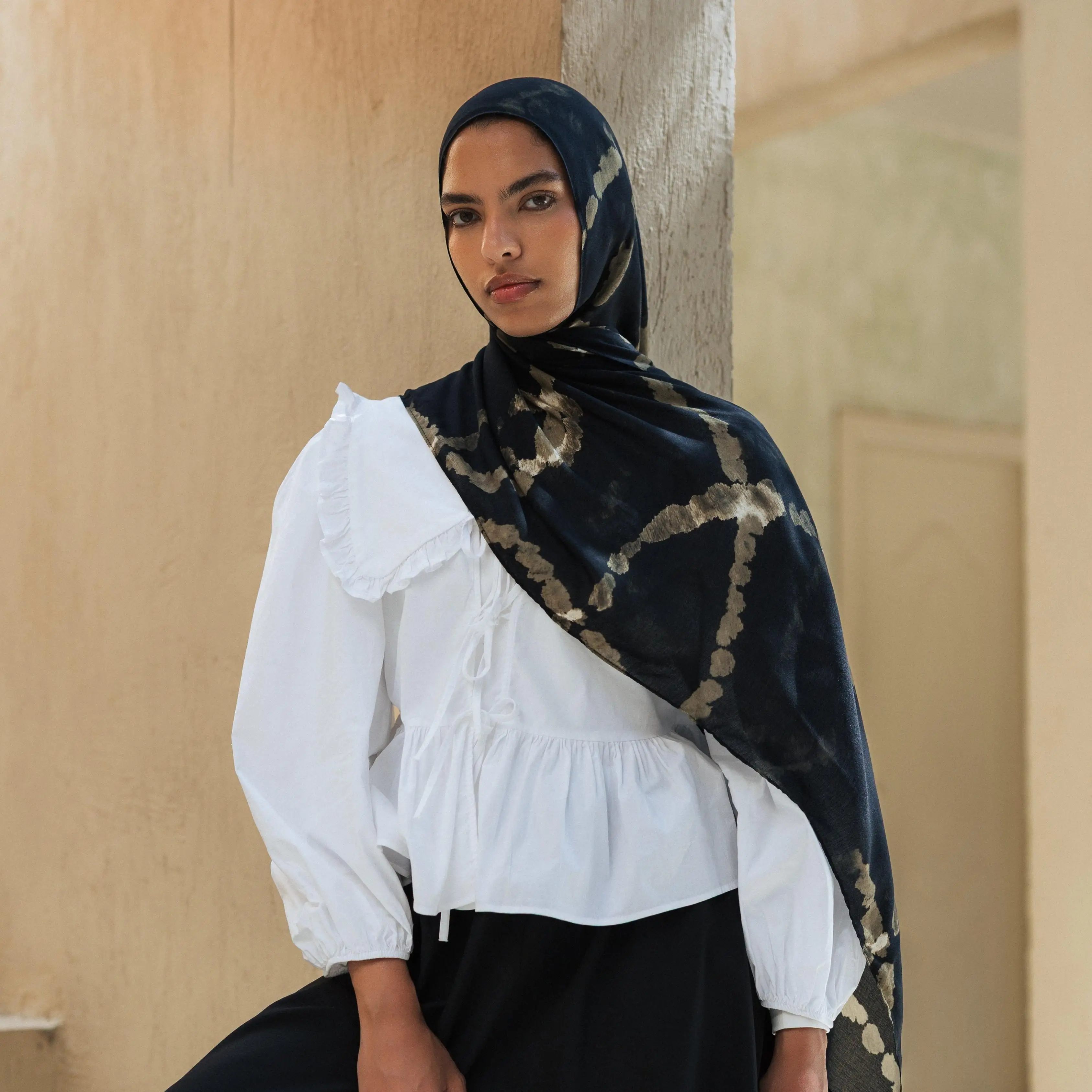 Custom Logo 2026 Elegant Printed Airy Modal Hijab Breathable Muslim Women Fashion OEM Brand Manufacturer (