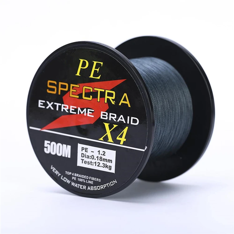 

Manufactory wholesale 4 strands braided fishing line 500M PE line, As picture