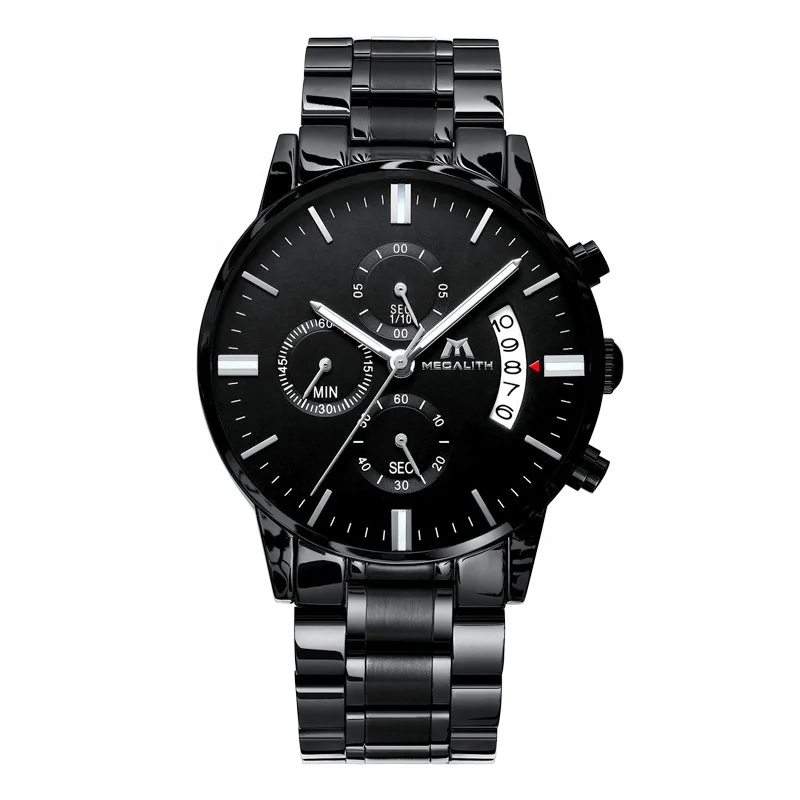 

2020 MEGALITH High Quality Low Key Luxury Connotation Mens Quartz Watch Montres Hommes Populaires