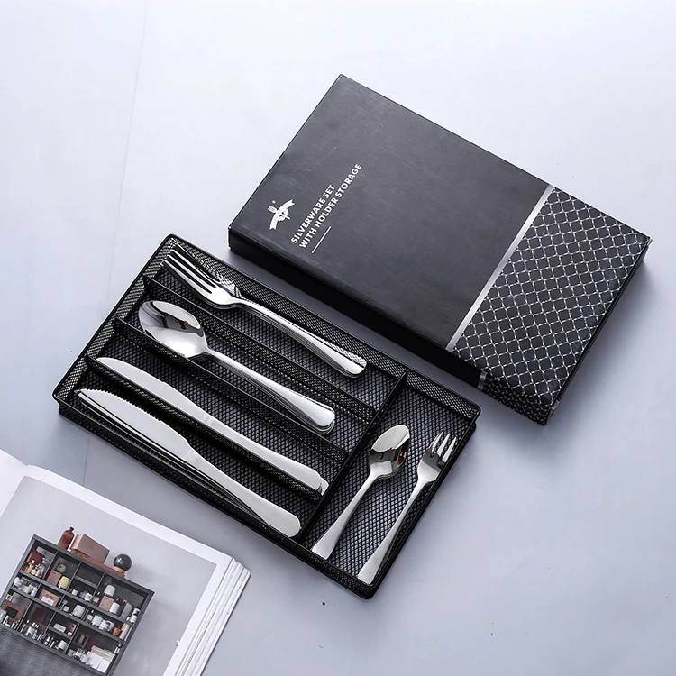 

Jieyang Yasite 18/0 Stainless Steel Inox 30Pcs Knife Spoon Fork Set Kitchen Wholesale Cutlery Set, Silver