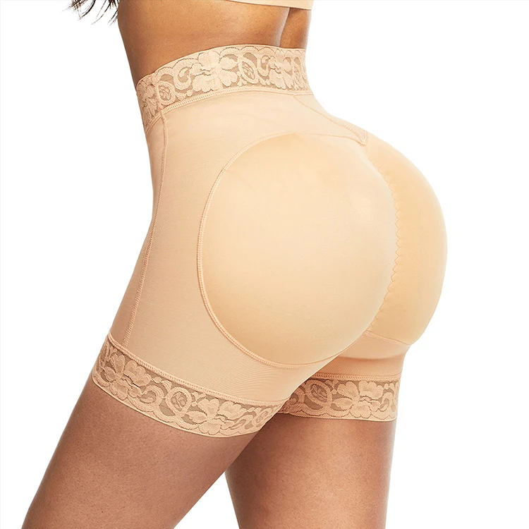 

New Listing Compression Elasticity Tummy Control Shapewear Women Hip Enhancer Butt Lifter Shaper, Nude,black