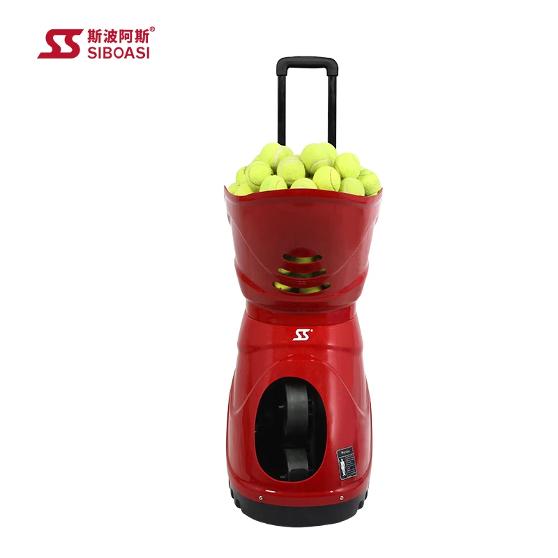 

China factory price tennis ball machine w3 under 200 trainer for training, Black/red