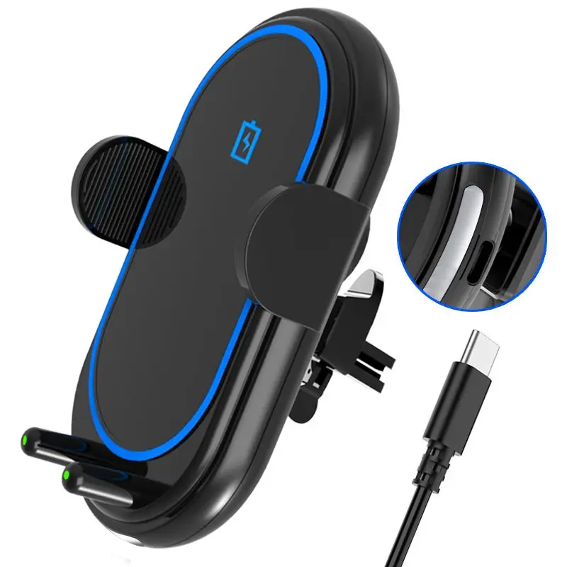 

10w Quick Charging ABS Phone Holder Universal Wireless Charger For Car