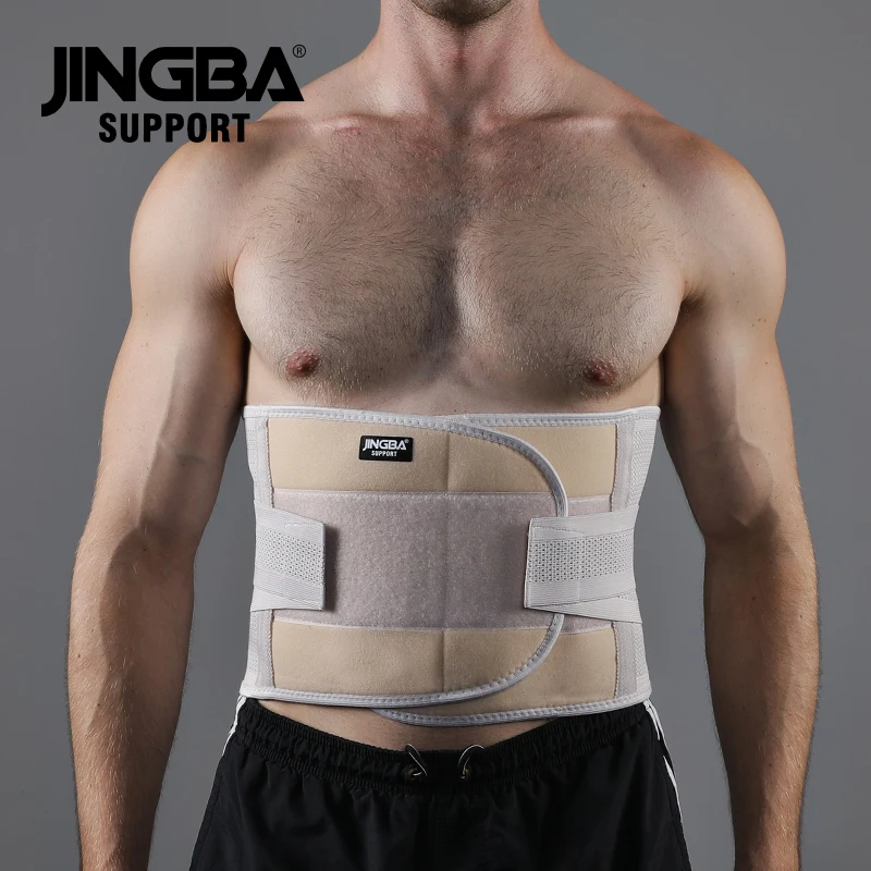 

JINGBA Breathable Waist Lumbar Lower Back Support Belt for Back Pain Relief Weight Lifting Gym with Adjustable Straps