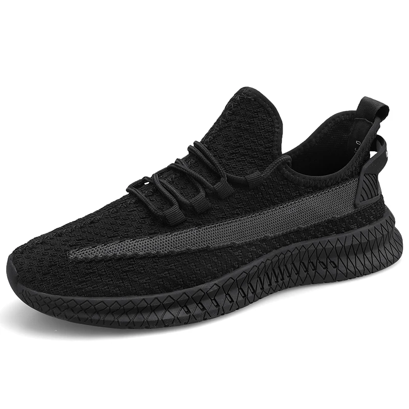 

2020 stylish new design outstanding men's knitted mesh sneakers